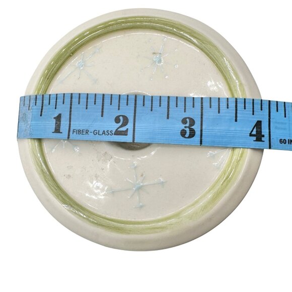 Tracy Porter Hand Painted Holiday Candle Holder Holly and Snowflake 9 inch Tall - Picture 8 of 12